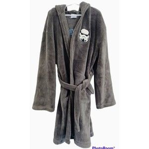 GAP KIDS STAR WARS FLEECE ROBE, SIZE 10, GRAY